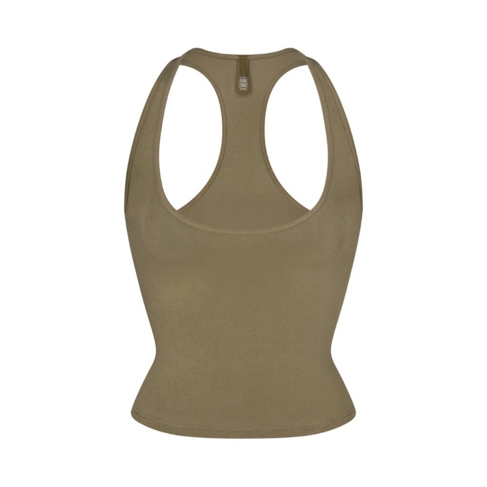 Skims G1  New 3X Vintage Cropped Racerback Tank Army